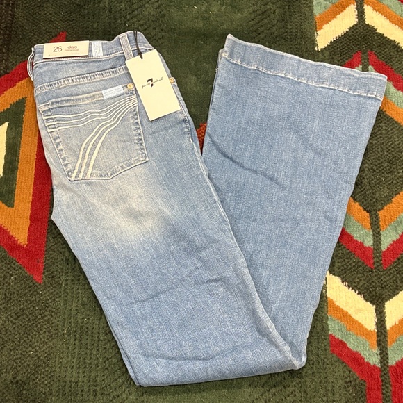 7 For All Mankind Light Blue Original Dojo Trousers